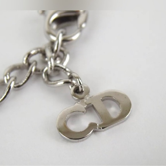 Dior Pink and Silver Pendant Necklace - Picture 2 of 4